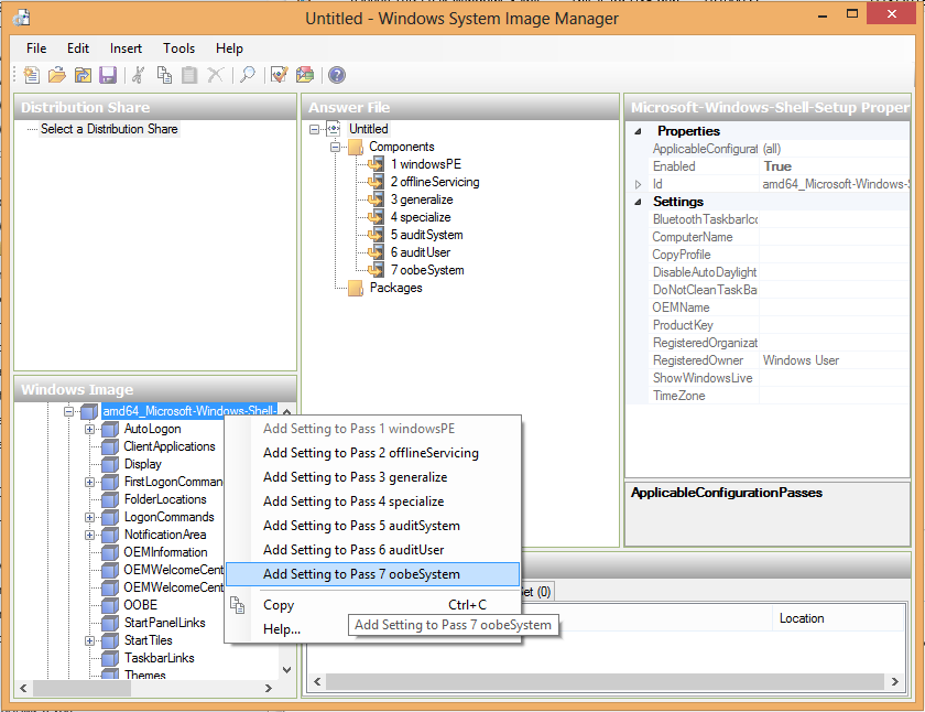 Add setting to Pass 7 oobeSystem