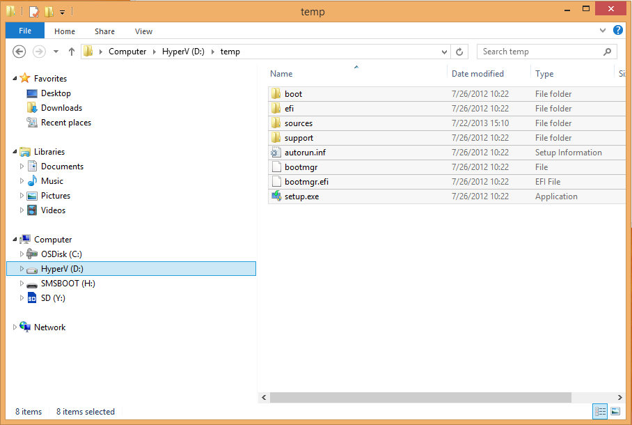 Windows 8 extracted