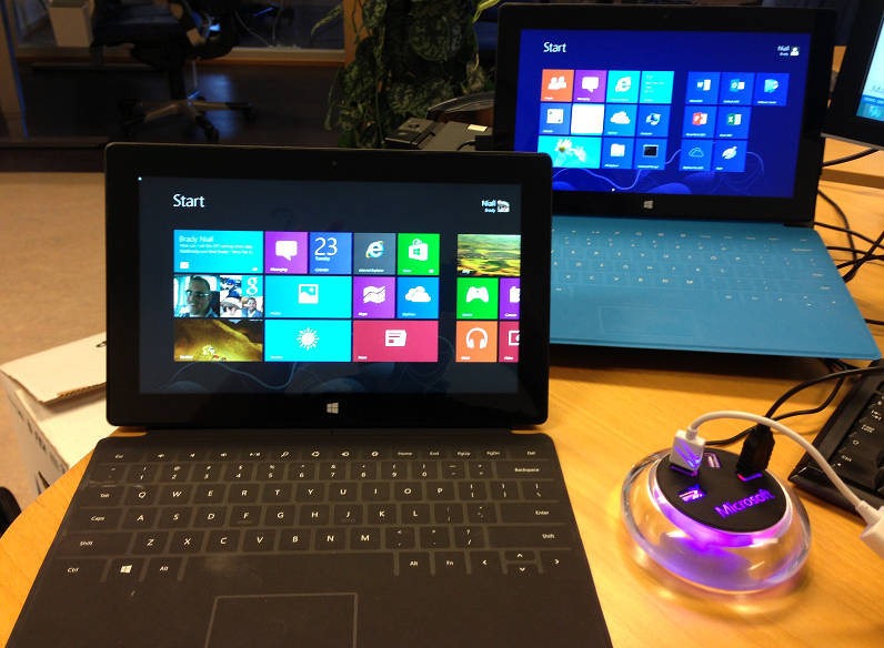 two Surface Pros