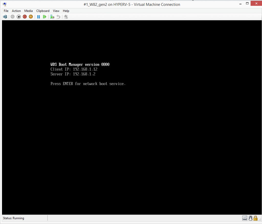 When UEFI network booting on a HyperV Gen 2 VM you might get PXEE99