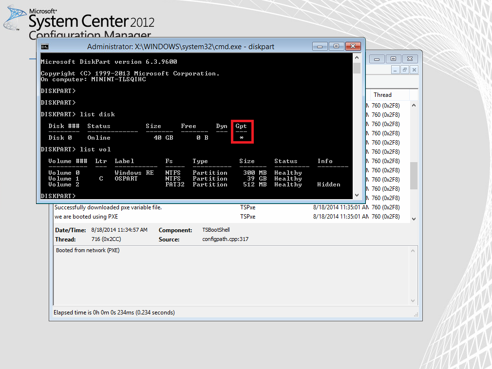 UEFI network boot working