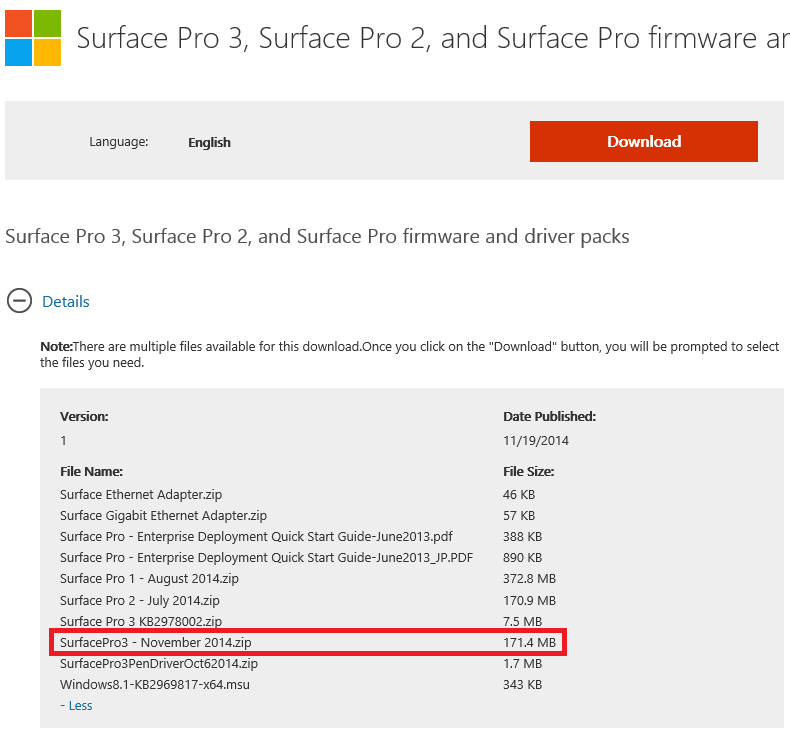 download surface pro 3 windows 10 drivers