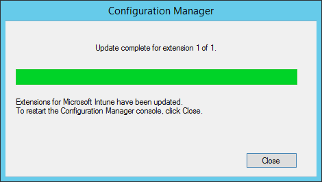 extensions are updated restart console