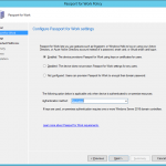 configure passport for work settings