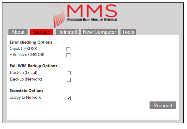 backup to network