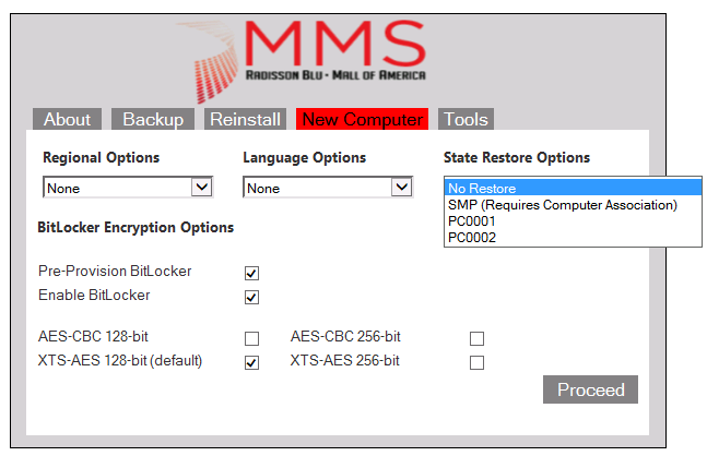 restore from state