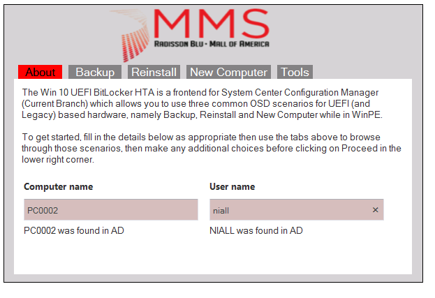 username and computername