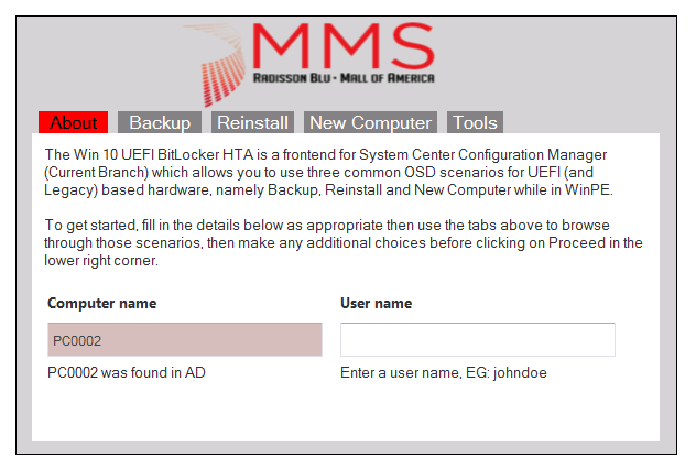 windows noob frontend