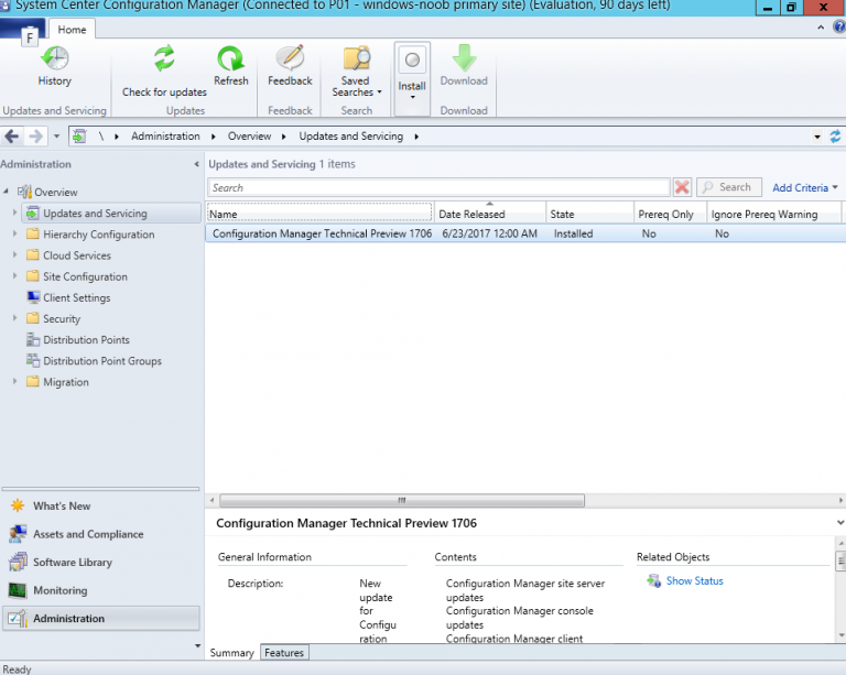 System Center Configuration Manager Technical Preview 1707 now ...