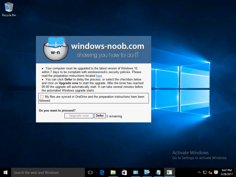 How can I forcefully upgrade from Windows 7 or Windows 10 to the latest version of Windows 10