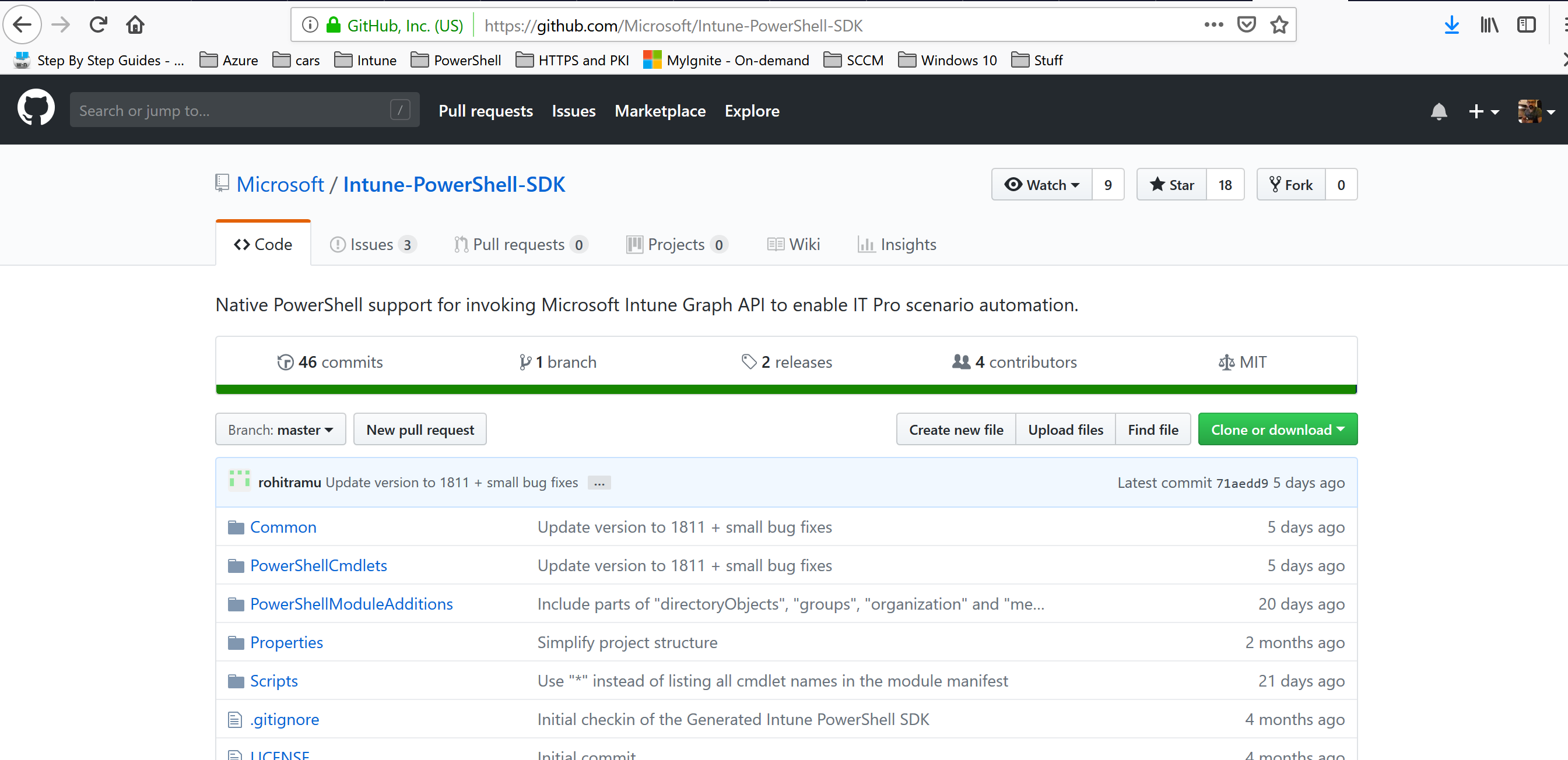 Intune I 1000 Application Chart