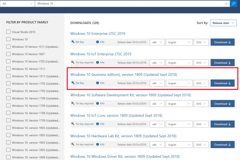 Windows 10 Enterprise, version 1809 (updated Sept ’18) is released, and ...