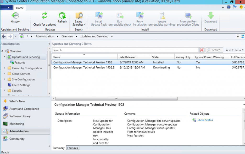 System Center Configuration Manager 1902.2 Technical Preview is now ...