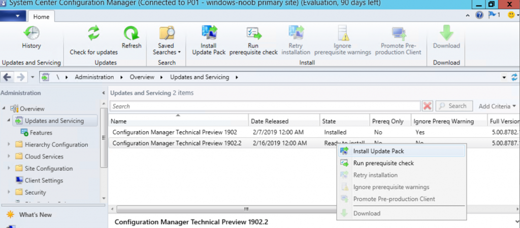 System Center Configuration Manager 1902.2 Technical Preview is now ...