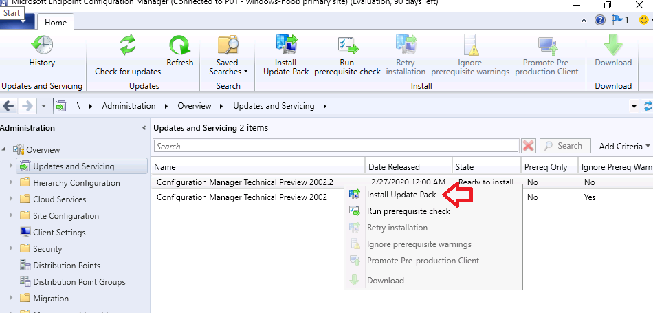 Update 2203 for Microsoft Endpoint Configuration Manager current