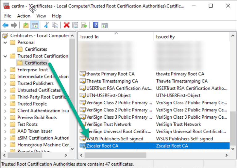 Zscaler SSL inspection throwing a wobbler during OOBE in Windows