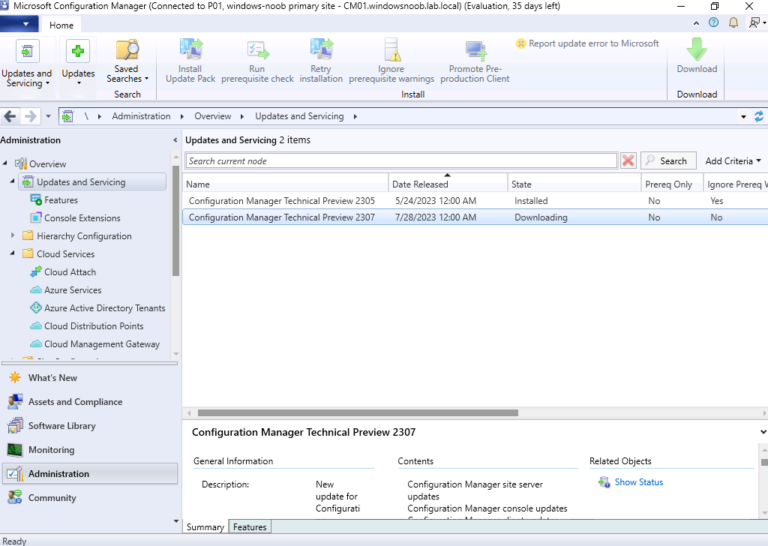 A quick look at Configuration Manager 2307 Technical Preview | just ...