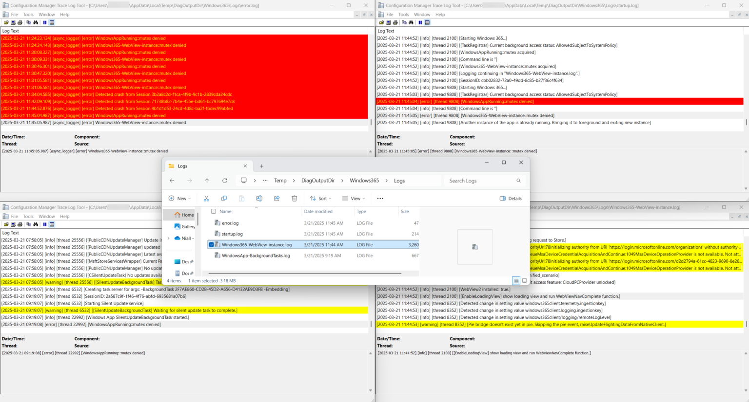 App Computer Logs Windows app is blank, how to troubleshoot ? part 1 | just another ...