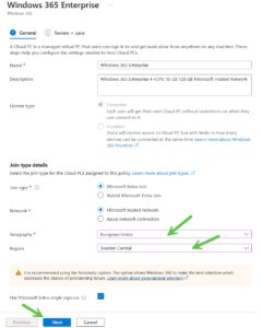Moving one or more Windows 365 Cloud PCs to another location | just ...