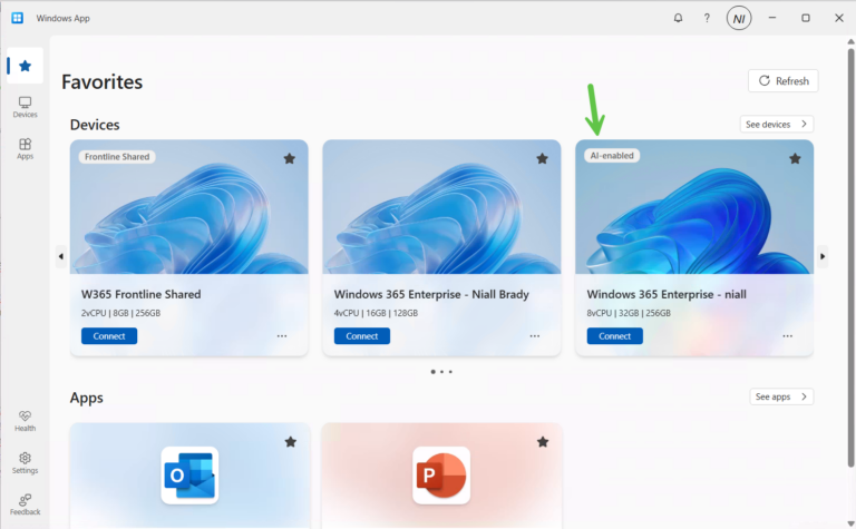 First looks at Windows 365 AI-enabled Cloud PCs - Windows 365 - www ...