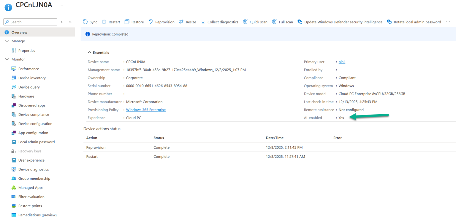 First looks at Windows 365 AI-enabled Cloud PCs | just another windows ...