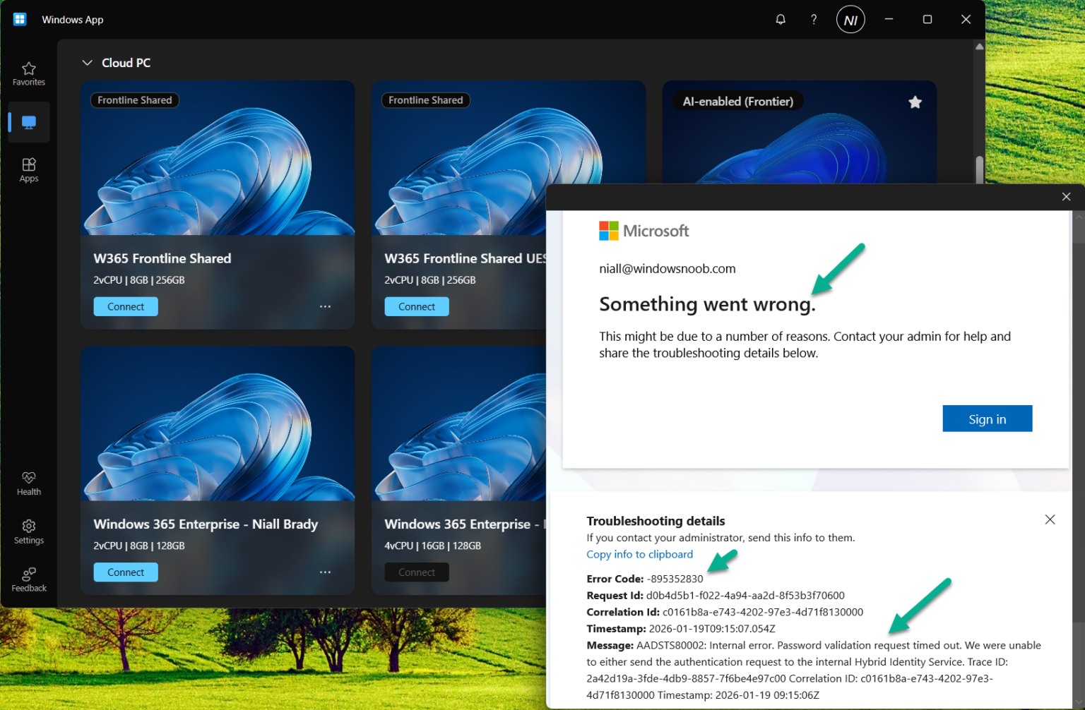 Usefull Error Message January 2026 Cumulative Update breaks Windows app | just another ...